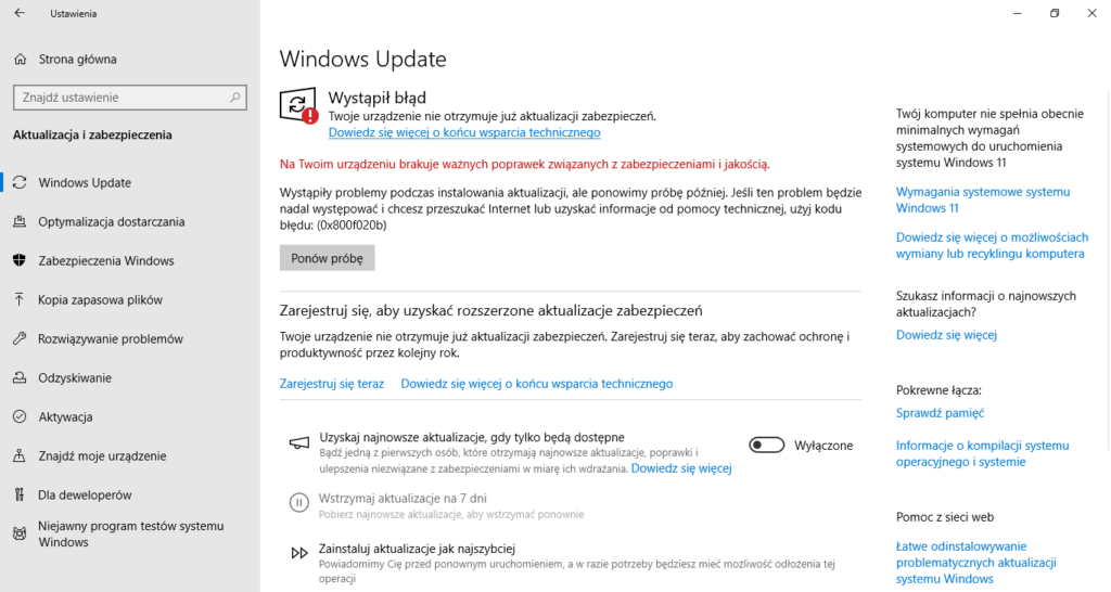 Windows Update - problemy z aktualizacją