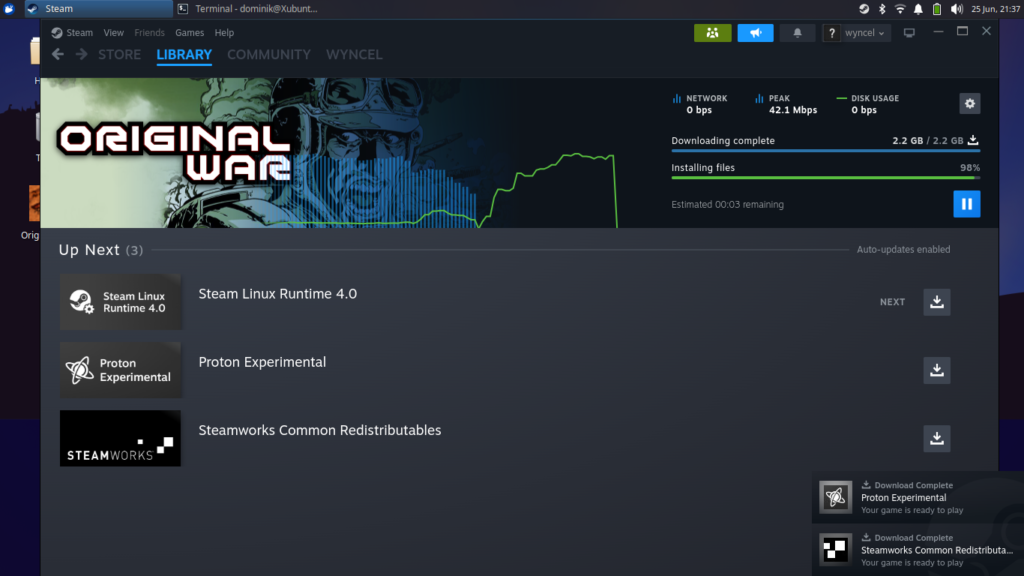 Instalacja linux na starym laptopie -Original War